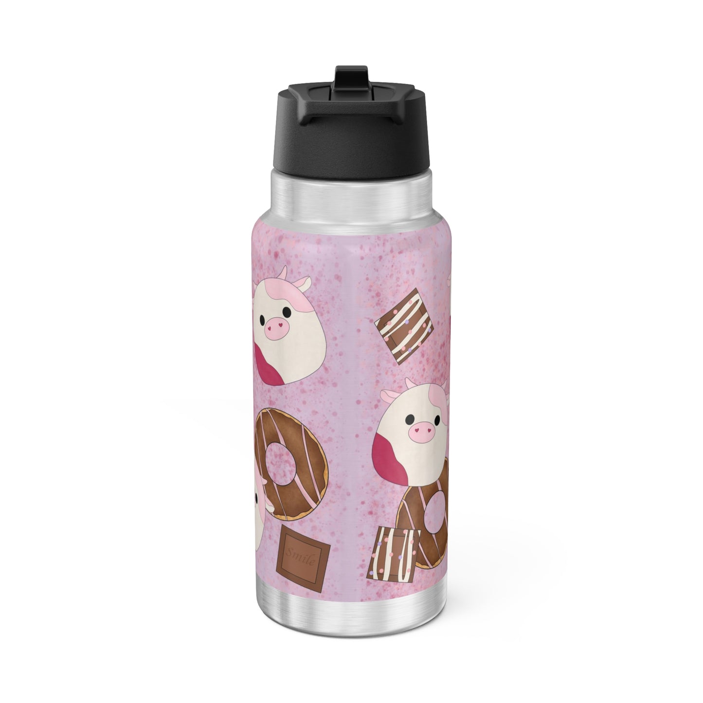 Cute Pink Cow squish inspired + Sweet Treats Gator Tumbler, 32oz