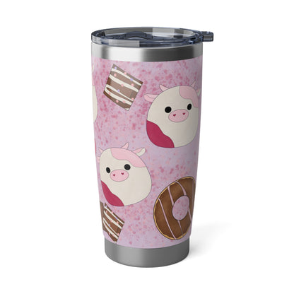 Cute Pink Cow squish inspired + Sweet Treats Vagabond 20oz Tumbler