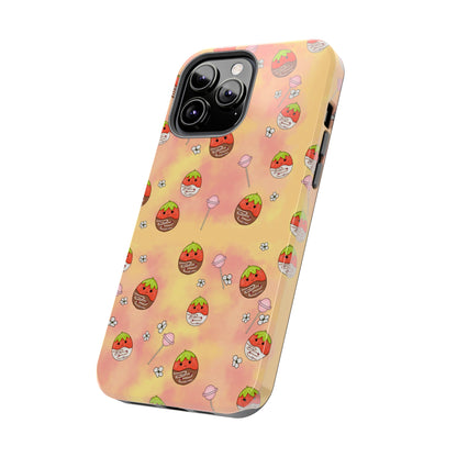 Tasty Chocolate Strawberries and Candy squish inspired Tough Phone Case iPhone 7, 8, X, 11, 12, 13, 14 & more