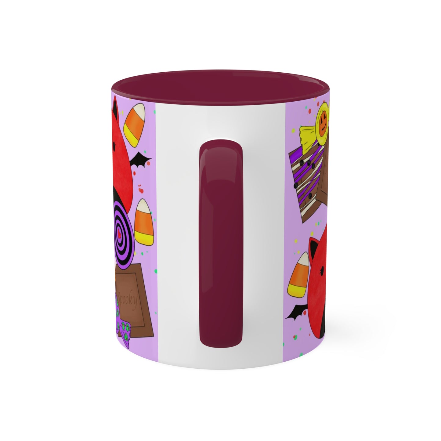 Cute Halloween Bat squish inspired+Sweet Treats (A) Colorful Mug, 11oz