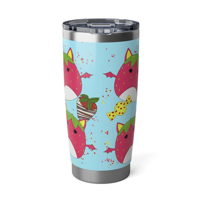 Cute Strawberry Fruit Bat squish inspired + Desserts Vagabond 20oz Tumbler