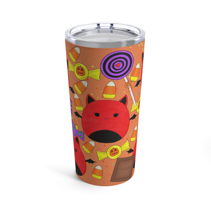 Cute Halloween Bat squish inspired+Candies (B) Tumbler 20oz