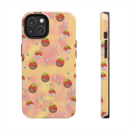 Tasty Chocolate Strawberries and Candy squish inspired Tough Phone Case iPhone 7, 8, X, 11, 12, 13, 14 & more