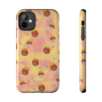 Tasty Chocolate Strawberries and Candy squish inspired Tough Phone Case iPhone 7, 8, X, 11, 12, 13, 14 & more