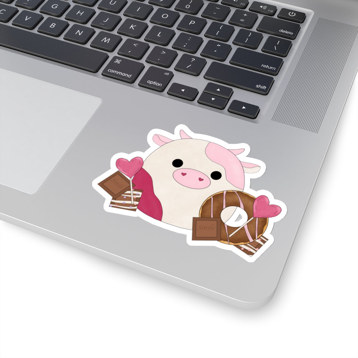 Pink Cow squish inspired + Sweet Desserts Kiss-Cut Sticker