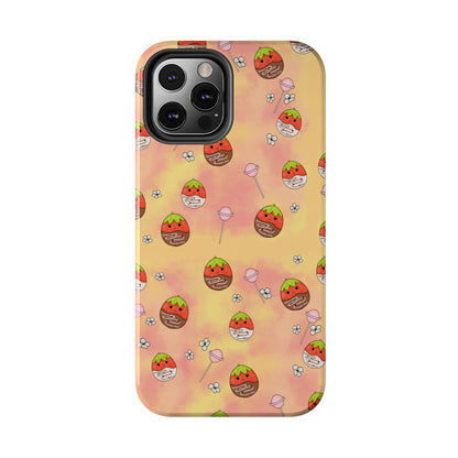 Tasty Chocolate Strawberries and Candy squish inspired Tough Phone Case iPhone 7, 8, X, 11, 12, 13, 14 & more