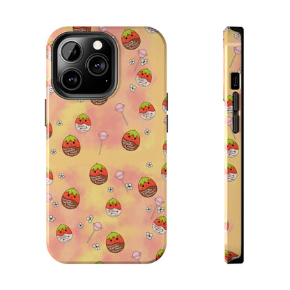 Tasty Chocolate Strawberries and Candy squish inspired Tough Phone Case iPhone 7, 8, X, 11, 12, 13, 14 & more