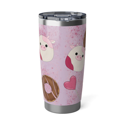 Cute Pink Cow squish inspired + Sweet Treats Vagabond 20oz Tumbler