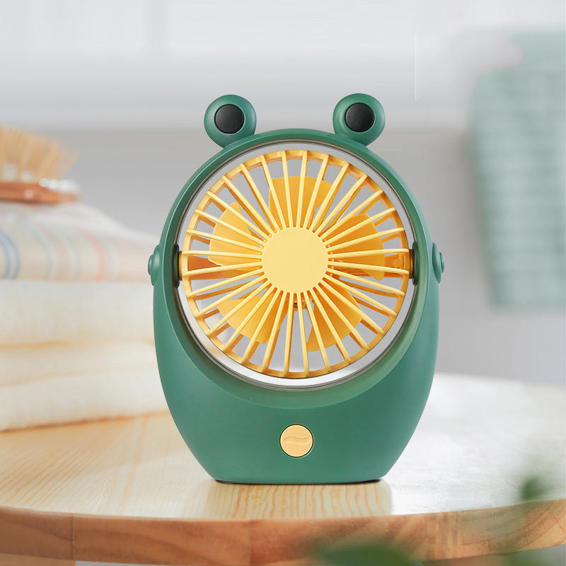 Portable Tabletop Kawaii USB Frog Fan in Multiple Colors