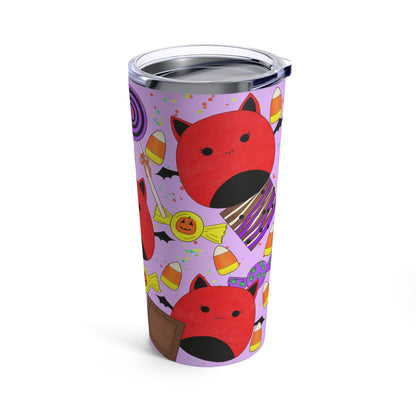 Cute Halloween Bat squish inspired+Candies (A) Tumbler 20oz