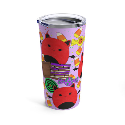 Cute Halloween Bat squish inspired+Candies (A) Tumbler 20oz