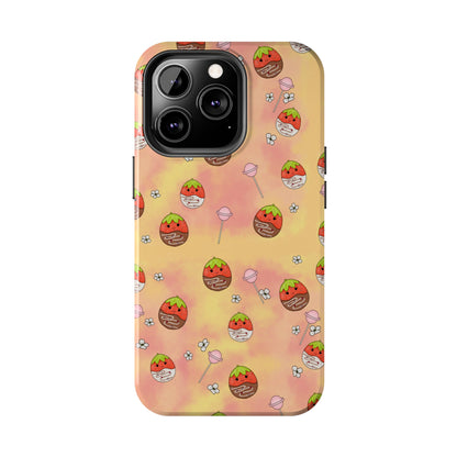 Tasty Chocolate Strawberries and Candy squish inspired Tough Phone Case iPhone 7, 8, X, 11, 12, 13, 14 & more