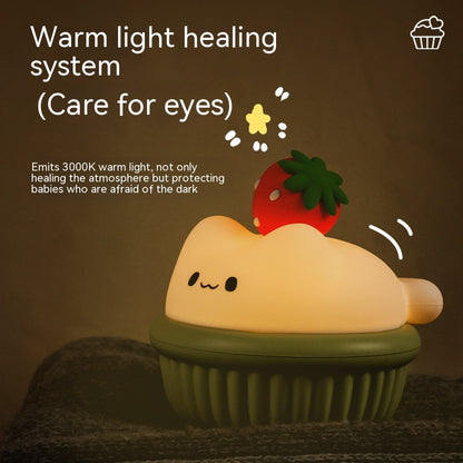 Kawaii USB Cat Cupcake Night Light