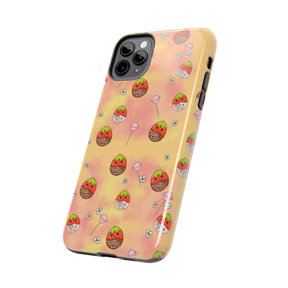 Tasty Chocolate Strawberries and Candy squish inspired Tough Phone Case iPhone 7, 8, X, 11, 12, 13, 14 & more