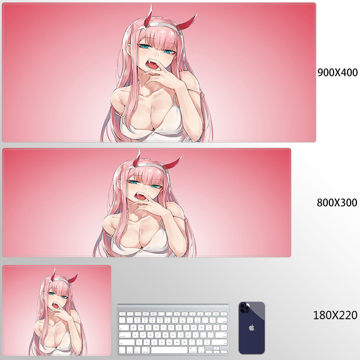 Zero Two Darling In The Franxx Anime Mouse Pad