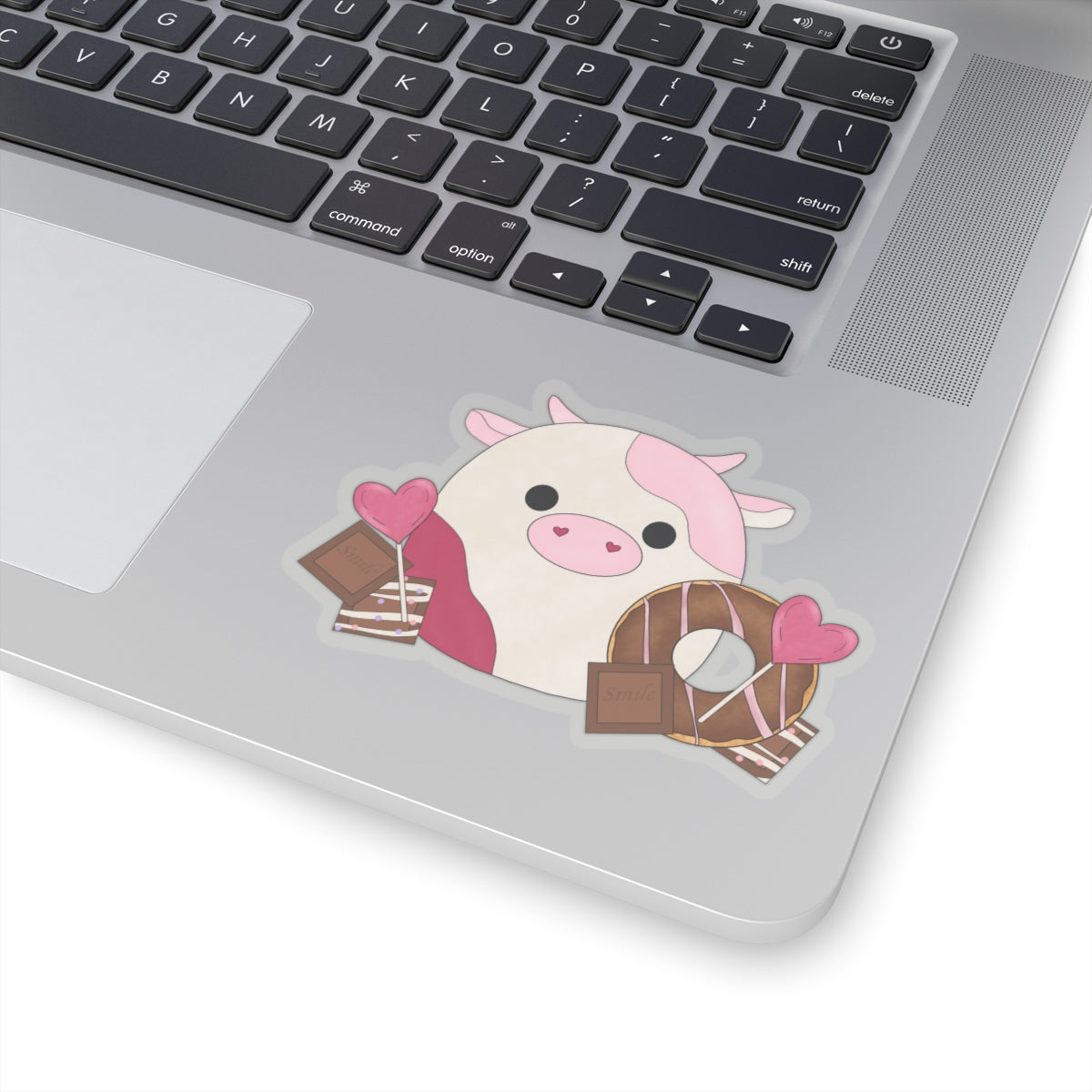 Pink Cow squish inspired + Sweet Desserts Kiss-Cut Sticker