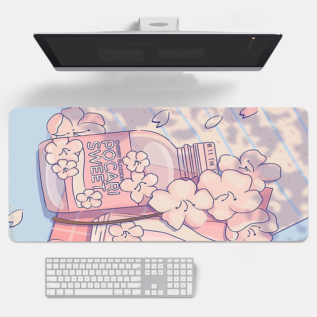 Adorable Cherry Blossom  Inspired Rubber Mouse Pad