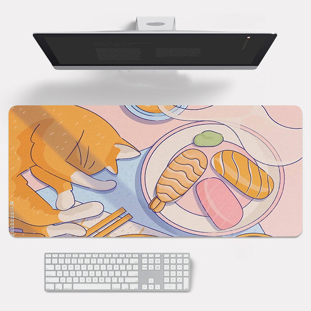 Adorable Cherry Blossom  Inspired Rubber Mouse Pad