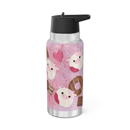 Cute Pink Cow squish inspired + Sweet Treats Gator Tumbler, 32oz