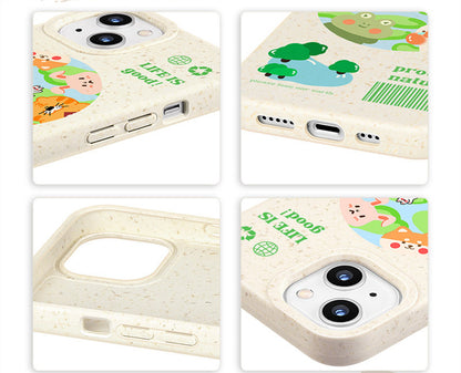 Adorable Animal Friends Fully Degradable iPhone Case