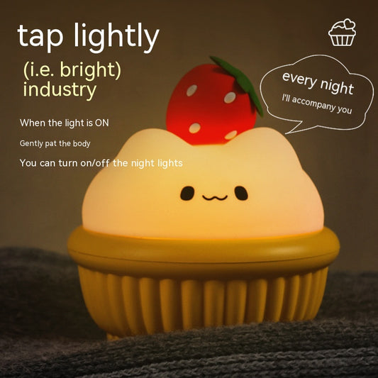 Kawaii USB Cat Cupcake Night Light