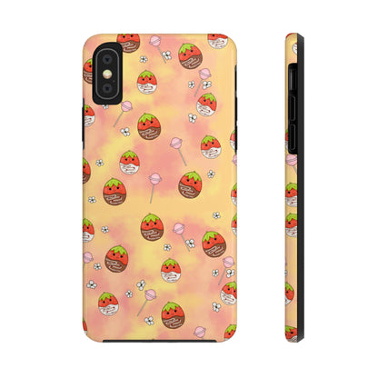 Tasty Chocolate Strawberries and Candy squish inspired Tough Phone Case iPhone 7, 8, X, 11, 12, 13, 14 & more