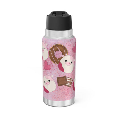 Cute Pink Cow squish inspired + Sweet Treats Gator Tumbler, 32oz