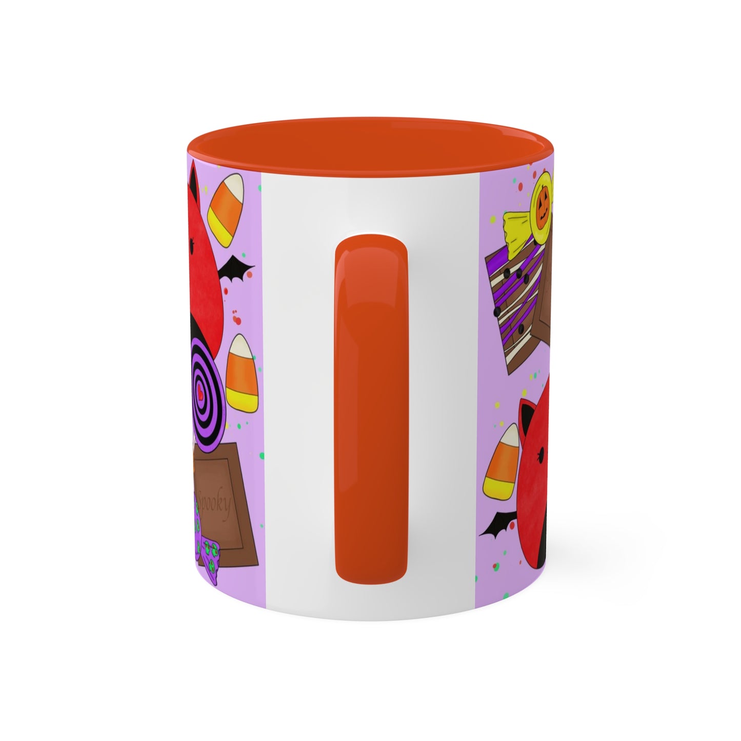 Cute Halloween Bat squish inspired+Sweet Treats (A) Colorful Mug, 11oz