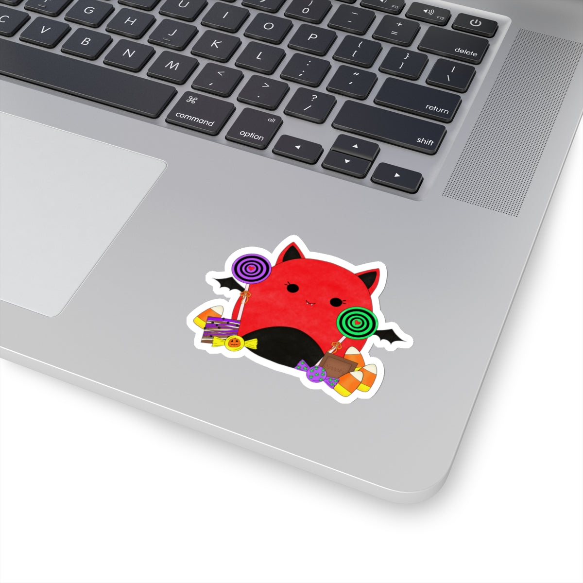 Cute Halloween Bat squish inspired & Candies Kiss Cut Sticker