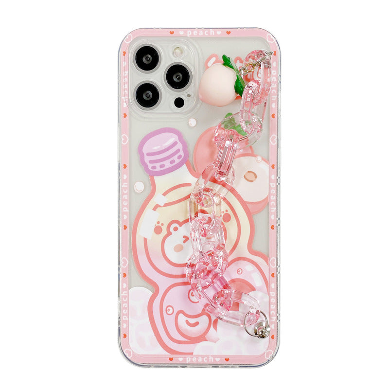 Adorable Peachy Drink Bear iPhone Case