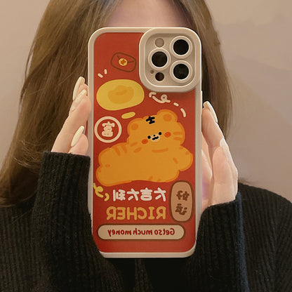 Multiple Design Options Cute Red Year Of Tiger iPhone Case