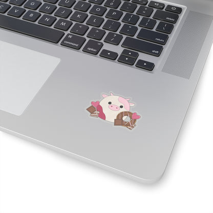 Pink Cow squish inspired + Sweet Desserts Kiss-Cut Sticker