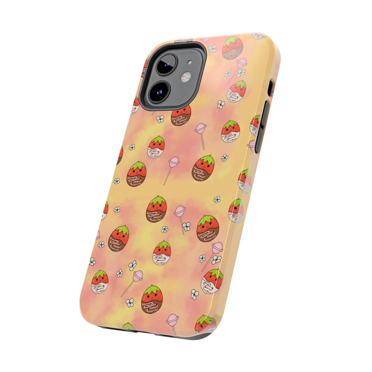 Tasty Chocolate Strawberries and Candy squish inspired Tough Phone Case iPhone 7, 8, X, 11, 12, 13, 14 & more