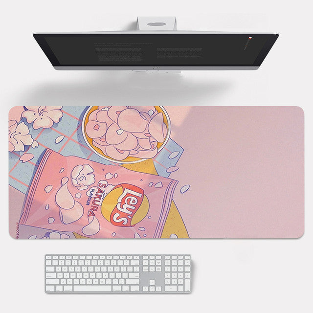 Adorable Cherry Blossom  Inspired Rubber Mouse Pad