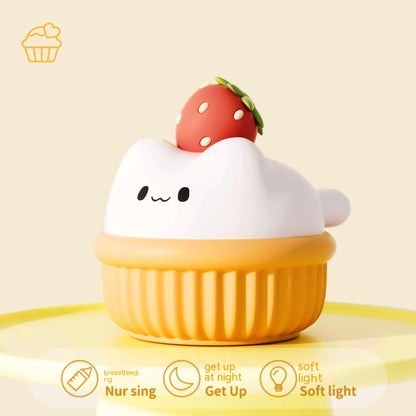 Kawaii USB Cat Cupcake Night Light