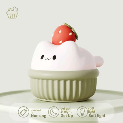 Kawaii USB Cat Cupcake Night Light